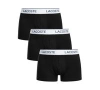 Lacoste Uomo Tronchetti di tracolla in cotone 3 pezzi, Nero