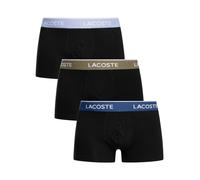 Lacoste Uomo Tronchetti di tracolla in cotone 3 pezzi, Nero