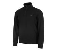 Lacoste Urban Lifestyle Half Zip Manica Lunga Uomini-Nero in nero, Taglia: M