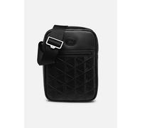 Lacoste - Vertical Monogram Print Leather Bag Nero - Borse uomo T.U Nero