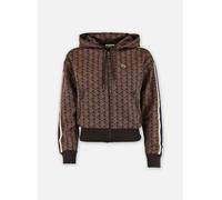 Lacoste - Veste de survêtement zippée en jacquard monogramme Marrone - Abbigliamento 36 Marrone