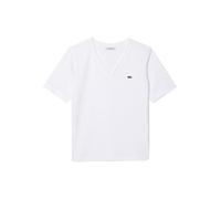 T-shirt Lacoste V Neck Logo manica corta bianco donna - 36
