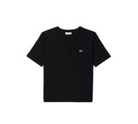 T-shirt Lacoste V Neck Logo manica corta nero donna - 46