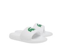 Lacoste Women's Serve Slide 1.0, Sandali Donna, Wht/Grn, 40.5 EU