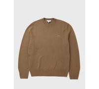 Lacoste Wool Crew Neck Sweater men Pullovers brown in taglia:L
