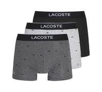 Lacoste X3 Boxer Grigio/Nero Uomo Logo 5H3411, grigio, S