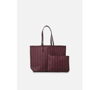Lacoste Zely Borsa shopper rosso scuro, pelle sintetica, donna