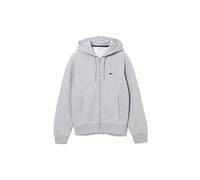Lacoste Zip-Up High Neck Giacca in pile da uomo Argent Chine S