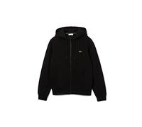 Lacoste Zip-Up Hoodie Giacca in pile da uomo Noir L