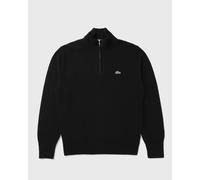 Lacoste Zipped High Neck Wool Sweater men Half-Zips black in taglia:XXL