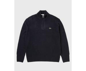 Lacoste Zipped High Neck Wool Sweater men Half-Zips blue in taglia:L