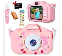 Lacosvi Fotocamera Foto per bambini Schermo 2,0" 1080P HD Selfie Video fotocamera per ragazzi e ragazze con scheda SD da 32 GB Regali di compleanno originali per bambini di 3-12 anni in spagnolo