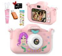Lacosvi Fotocamera Foto per bambini Schermo 2,0" 1080P HD Selfie Video fotocamera per ragazzi e ragazze con scheda SD da 32 GB Regali di compleanno originali per bambini di 3-12 anni in spagnolo