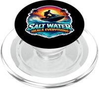 L'acqua salata guarisce tutto Jetski Jet Ski Scooter PWC Quote PopSockets PopGrip per MagSafe