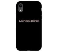 Lacrimae Rerum - Filosofia Latina Quote Design Custodia per iPhone XR