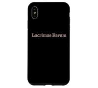 Lacrimae Rerum - Filosofia Latina Quote Design Custodia per iPhone XS Max