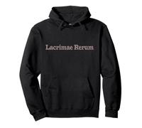 Lacrimae Rerum - Filosofia Latina Quote Design Felpa con Cappuccio