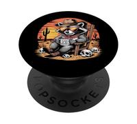 Lacrime dei miei nemici Divertente Raccoon Western Tramonto Art PopSockets PopGrip Adesivo
