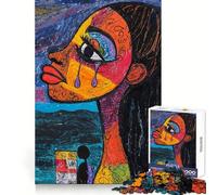 Lacrime di espressione per adolescenti, puzzle da 1000 pezzi, gioco di allenamento mentale, gioco di gruppo, taglio di precisione, regalo per le feste 50x75cm