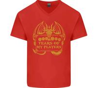 Lacrime Of My Giocatori RPG Gioco di Ruolo Giochi Uomo Scollo A V Cotone T-Shirt