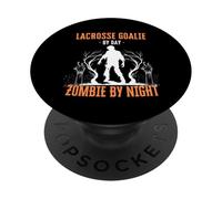 Lacrosse Portiere di Day Zombie by Night Fun Halloween Creepy PopSockets PopGrip Adesivo