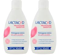 Lactacyd Protezione Sensitive, Gel Detergente Intimo per Pelli Sensibili, Extra Delicato, Formula Senza Sapone, con Estratto di Cotone, 300 Ml (Confezione da 2)