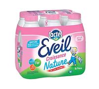 Lactel Eveil - Latte per la crescita del latte intero, 6 x 1 l, 6 pezzi