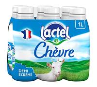Lactel - Latte di capra semi-schermato, 1 l, confezione da 6