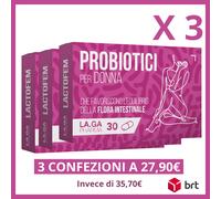 LactoFem Probiotici Donna[3PZ PROMO] Flora Vaginale,Candida,Lactobacillus,30cps