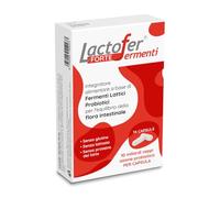 Lactofer Fermenti - Fermenti Lattici Probiotici con Bifidobacterium e Lactobacillus | 4,5 Miliardi UFC | Con Bioecolians | Capsule per Flora Intestinale | Senza Glutine e Lattosio | 24 Capsule