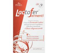 Lactofer Fermenti Lattici Probiotici 4,5 Miliardi UFC - Con Bioecolians® (GOS) - 24 Capsule - Con Lactobacillus rhamnosus e Bifidobacterium lactis - Senza Glutine e Lattosio