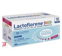 Montefarmaco Integratore Lactoflorene Bimbi Fermenti Lattici Probiotici 18 flaconcini 10 ml