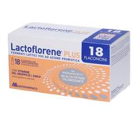 Montefarmaco Integratore Lactoflorene Plus - fermenti lattici e vitamine - 18 flaconcini 180 ml