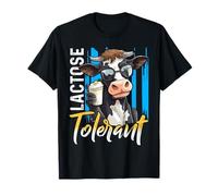 Lactose Tolerant Shirt Funny Cow T-shirt Lactose Intolerant Maglietta
