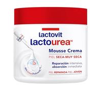 Lactovit - Mousse Crème Idratante Lactourea per Corpo e Viso 24 ore Durata, per pelli secche e molto secche - 400 ml