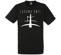 Lacuna Coil Logo Black T-Shirt Men Shirt Rock Band Tee Black S