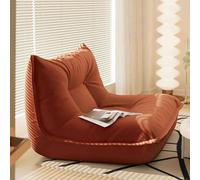 LACVBNFGT Divani e divani da pavimento pigri, fodera per sedia in velluto a coste in schiuma premium, nessun montaggio richiesto per poltrona a sacco per soggiorno, camera da letto(Orange,Stil 2)