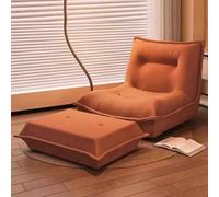 LACVBNFGT Divani e divani da pavimento pigri, fodera per sedia in velluto a coste in schiuma premium, nessun montaggio richiesto per poltrona a sacco per soggiorno, camera da letto(Orange,Stil 1)