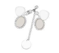 Lacy Wedding Bouquet Charm Photo Frame Charm Matrimonio Memoriale Ornamento Lega Texture Per Sposa E Sposo Anniversario Memoriale Pendente Vetro Per Bouquet Da Sposa