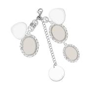 Lacy Wedding Bouquet Charm Photo Frame Charm Matrimonio Memoriale Ornamento Lega Texture Per Sposa E Sposo Anniversario Memoriale Pendente Vetro Per Bouquet Da Sposa