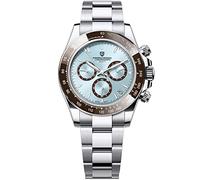 LACZ DENTON Pagani Design PD1644 - Orologio al quarzo da uomo, in acciaio inossidabile, impermeabile, 100 m, orologio sportivo da uomo, regalo alla moda, casual, da uomo, colore: blu cielo, Cielo blu