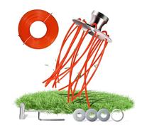 LADAMI Spazzola per diserbante per decespugliatore, spazzola per erbacce di alta qualità con 30 m di filo di nylon di alta qualità, dimensione foro 25,4 mm, decespugliatore spazzola per erbacce e