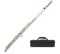 Lade Flauto a 16 Fori C Chiave Chiusa, Suona il Flauto con Custodia Strumento Musicale a Risonanza Tubolare Aumentata 16 Tasti Flauti a Foro Chiuso per Amanti degli Strumenti