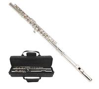 Lade Flauto a 16 Fori C Chiave Chiusa, Suona il Flauto con Custodia Strumento Musicale a Risonanza Tubolare Aumentata 16 Tasti Flauti a Foro Chiuso per Amanti degli Strumenti