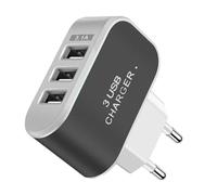 Ladeblock Zum Aufladen - USB Ladegerät Stecker | Kompakter Intelligenter 3 Anschluss Charger, Leuchtendes Multifunktionales Ladegerät Für Smartphone, Zuhause, Reise, Büro, Auto, Schnellladung