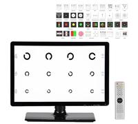 LADECNERHT 18,5/21,5 Pollici Tavola per Acuità Visiva Digitale Ottica LCD, Tavola Ottotipica Intelligente, Proiettore per Test Optometrici, per Cliniche Oftalmologiche, Adattamento Occhiali 21.5in