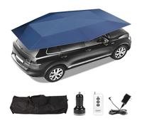 LADECNERHT Ombrello per Auto Completamente Automatico per Tetto, Carport Protettivo Pieghevole con Supporto, Copertura a Ventosa Universale per Auto, Copertura Completa Length4.6m