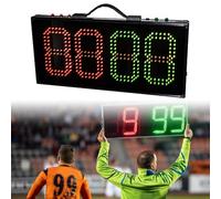 LADECNERHT Scheda Sostitutiva per Calcio, Scheda Elettronica a LED per Arbitro di Calcio, Ideale per Sostituire Le Squadre E La Gestione delle Partite