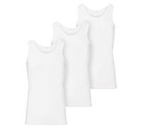 Ladeheid Canottiere Uomo Cotone Senza Maniche in Cotone - Confortevole e Morbida Intimo Uomo, Canotta Palestra Set di 3 Canottiere LA40-258 (Bianco, M)
