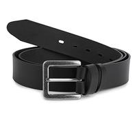 Ladeheid Cintura Uomo in 100% Vera Pelle Extra-Long L11(Nero-4, 150 cm x 4 cm (Lunghezza totale 167,5 cm))